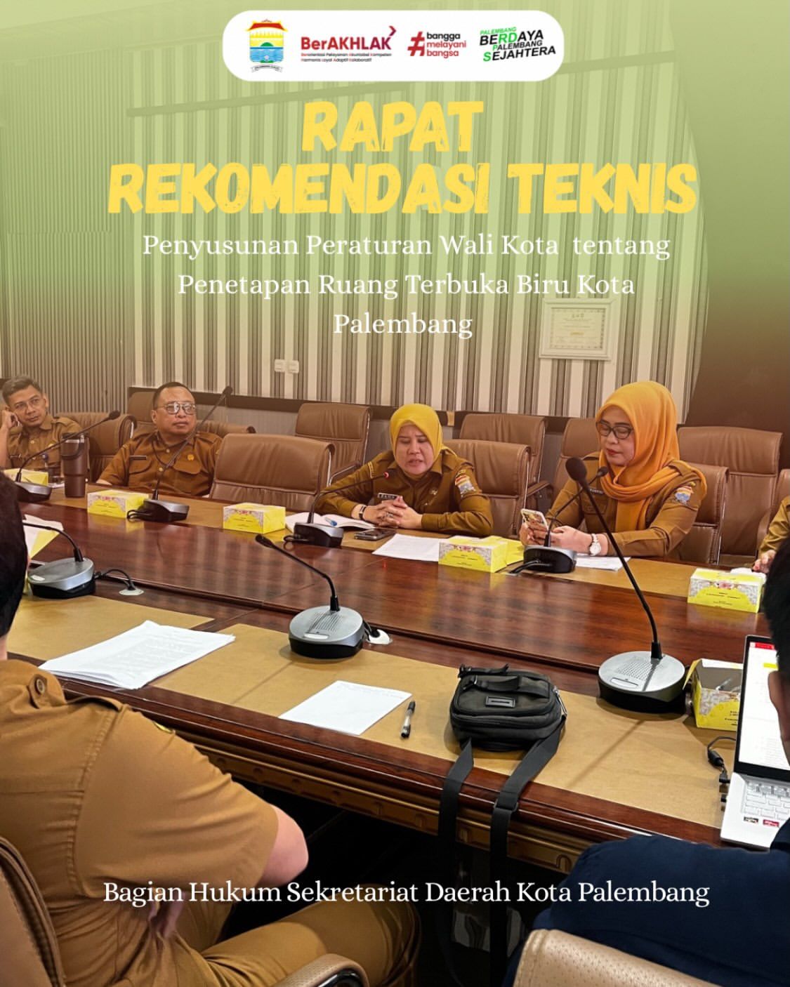 Rapat Rekomendasi Teknis penyusunan Peraturan Wali Kota tentang Penetapan Ruang Terbuka Biru