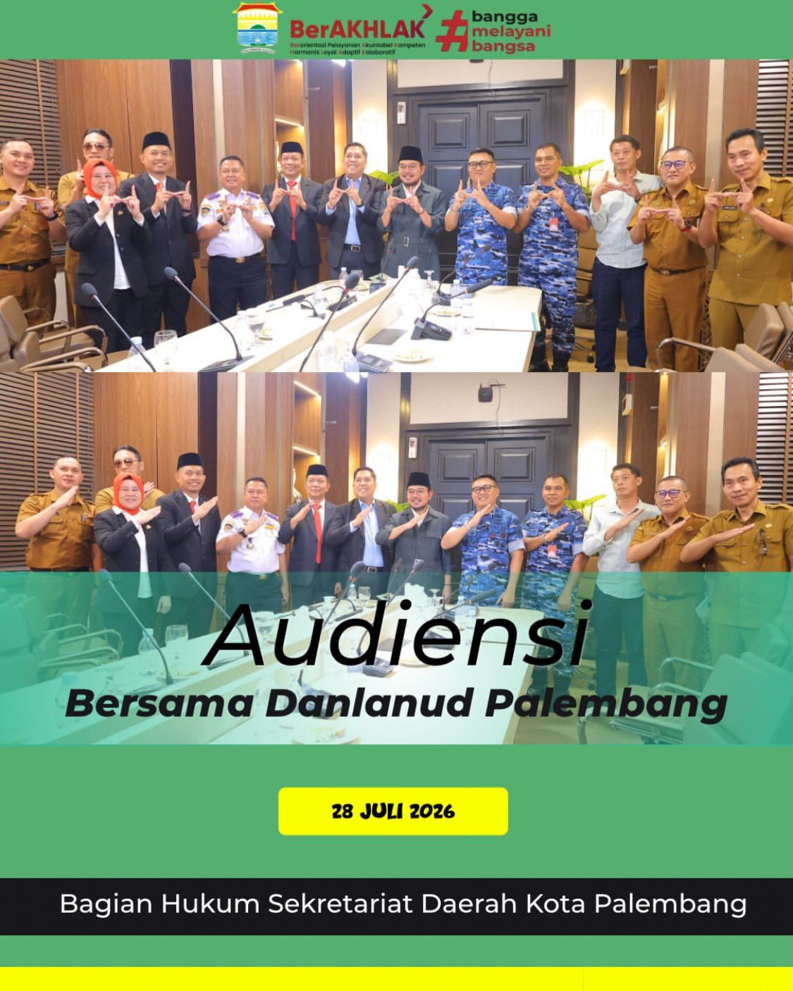 Audiensi Bersama Danlanud Kota Palembang